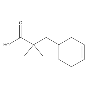 3-(Cyclohex-3-en-1-yl)-2,2-dimethylpropanoic acid Structure