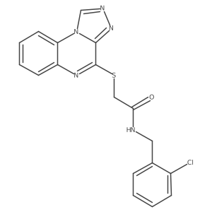 2-([1,2,4]triazolo[4,3-a]quinoxalin-4-ylthio)-N-(2-chlorobenzyl)acetamide Structure