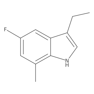 3-Ethyl-5-fluoro-7-methyl-1H-indole Structure