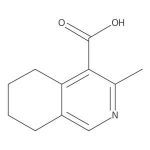 3-Methyl-5,6,7,8-tetrahydroisoquinoline-4-carboxylic acid Structure