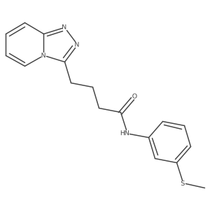 N-[3-(methylsulfanyl)phenyl]-4-([1,2,4]triazolo[4,3-a]pyridin-3-yl)butanamide Structure