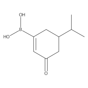 (3-Oxo-5-propan-2-ylcyclohexen-1-yl)boronic acid结构式