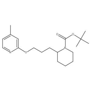 tert-Butyl 2-(3-((4-methylpyridin-2-yl)oxy)propyl)piperidine-1-carboxylate结构式