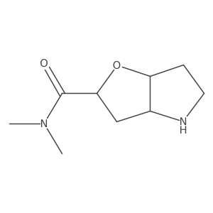 (2R,3aR,6aR)-N,N-dimethylhexahydro-2H-furo[3,2-b]pyrrole-2-carboxamide Structure