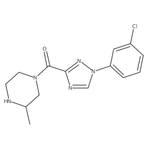 [1-(3-Chlorophenyl)-1H-1,2,4-triazol-3-yl](3-methyl-1-piperazinyl)methanone结构式