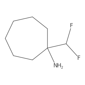 1-(difluoromethyl)cycloheptanamine Structure