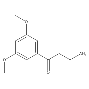 3-Amino-1-(3,5-dimethoxyphenyl)propan-1-one结构式