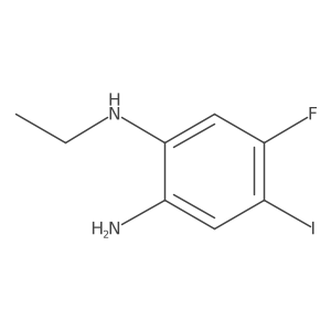 N1-Ethyl-5-fluoro-4-iodo-1,2-benzenediamine结构式