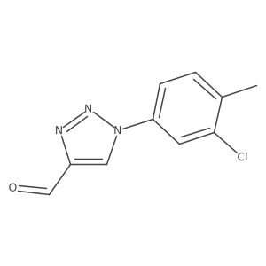 1-(3-chloro-4-methylphenyl)-1H-1,2,3-triazole-4-carbaldehyde结构式
