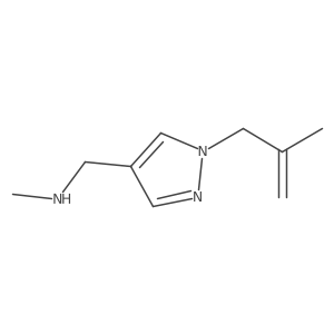 methyl({[1-(2-methylprop-2-en-1-yl)-1H-pyrazol-4-yl]methyl})amine Structure