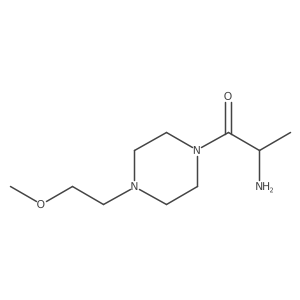 2-Amino-1-(4-(2-methoxyethyl)piperazin-1-yl)propan-1-one结构式