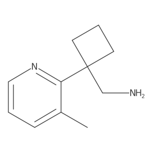 [1-(3-Methylpyridin-2-yl)cyclobutyl]methanamine结构式