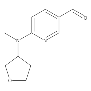 6-[Methyl(oxolan-3-YL)amino]pyridine-3-carbaldehyde Structure