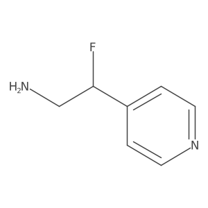 2-Fluoro-2-(pyridin-4-yl)ethan-1-amine Structure