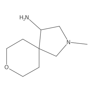 2-methyl-8-oxa-2-azaspiro[4.5]decan-4-amine Structure