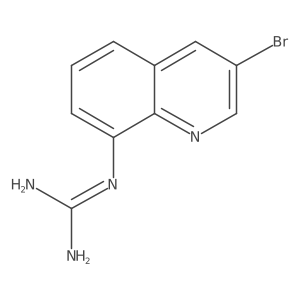 1-(3-Bromo-8-quinolyl)guanidine结构式