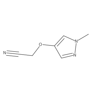 2-(1-Methylpyrazol-4-yl)oxyacetonitrile Structure