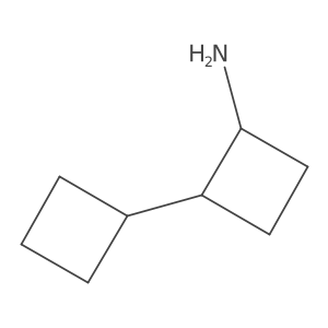 2-Cyclobutylcyclobutan-1-amine Structure