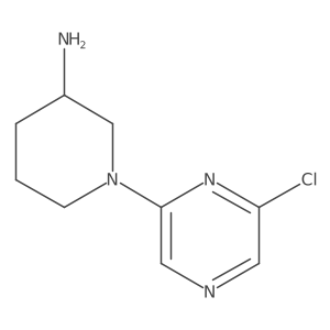 1-(6-Chloropyrazin-2-yl)piperidin-3-amine结构式