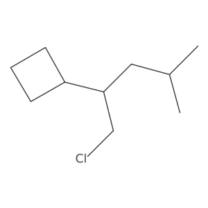 (1-Chloro-4-methylpentan-2-yl)cyclobutane Structure