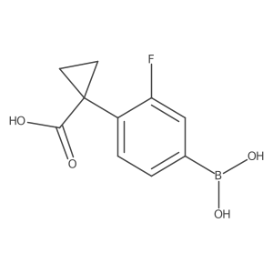 1-(4-Borono-2-fluorophenyl)cyclopropane-1-carboxylic acid Structure