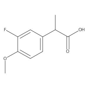 (2R)-2-(3-fluoro-4-methoxyphenyl)propanoic acid Structure