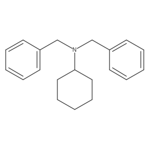 N-Cyclohexyl-N-(phenylmethyl)benzenemethanamine结构式
