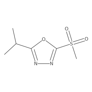 2-(1-Methylethyl)-5-(methylsulfonyl)-1,3,4-oxadiazole结构式
