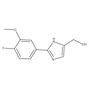 2-(4-Fluoro-3-methoxyphenyl)imidazole-5-methanol Structure