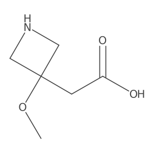 2-(3-Methoxyazetidin-3-yl)acetic acid Structure