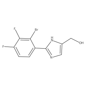 2-(2-Bromo-3,4-difluorophenyl)imidazole-5-methanol结构式