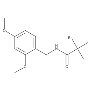 2-Bromo-N-(2,4-dimethoxybenzyl)-2-methylpropanamide结构式