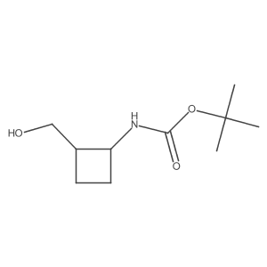 tert-Butyl (2-(hydroxymethyl)cyclobutyl)carbamate Structure