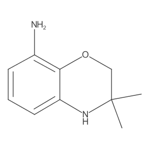 8-Amino-3,3-dimethyl-3,4-dihydro-2H-benzo[b][1,4]oxazine结构式