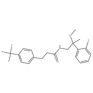 N-[2-(2-Fluorophenyl)-2-methoxypropyl]-3-[4-(trifluoromethyl)phenyl]propanamide Structure