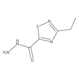 3-Ethyl-1,2,4-thiadiazole-5-carbohydrazide Structure