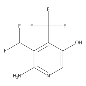 6-Amino-5-(difluoromethyl)-4-(trifluoromethyl)pyridin-3-ol Structure