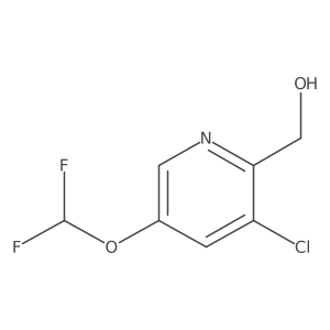 (3-Chloro-5-(difluoromethoxy)pyridin-2-yl)methanol Structure
