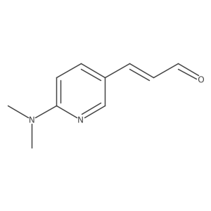 3-[6-(Dimethylamino)pyridin-3-yl]prop-2-enal结构式