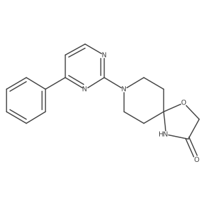 8-(4-Phenylpyrimidin-2-yl)-1-oxa-4,8-diazaspiro[4.5]decan-3-one结构式