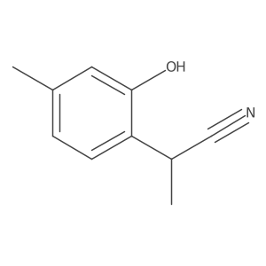 2-(2-Hydroxy-4-methylphenyl)propanenitrile Structure