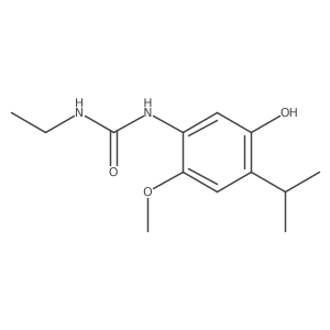 1-Ethyl-3-(5-hydroxy-4-isopropyl-2-methoxyphenyl)urea结构式