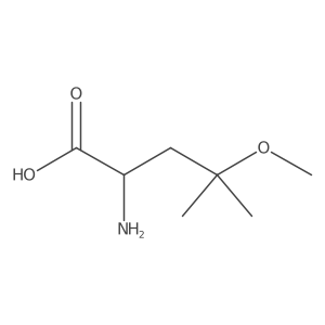 (2R)-2-Amino-4-methoxy-4-methylpentanoic acid Structure