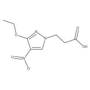 3-(3-ethoxy-4-nitro-1H-pyrazol-1-yl)propanoic acid Structure