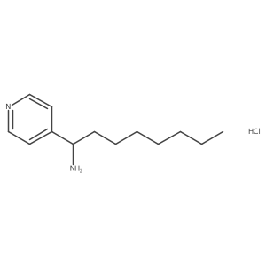 1-(Pyridin-4-yl)octan-1-amine hydrochloride结构式