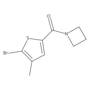 1-(5-Bromo-4-methylthiophene-2-carbonyl)azetidine Structure
