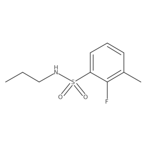 2-fluoro-3-methyl-N-propylbenzene-1-sulfonamide Structure