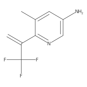 5-Methyl-6-(3,3,3-trifluoroprop-1-en-2-yl)pyridin-3-amine Structure