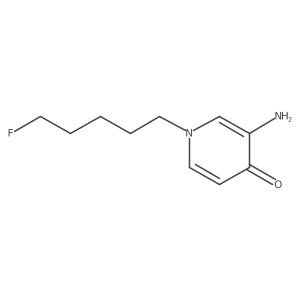 3-Amino-1-(5-fluoropentyl)-1,4-dihydropyridin-4-one Structure