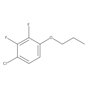 1-Chloro-2,3-difluoro-4-propoxybenzene结构式